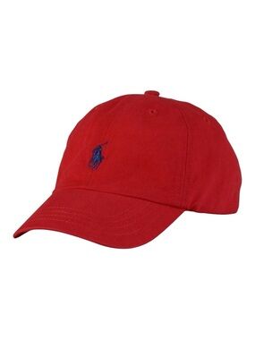 Red Polo Ralph Lauren Toddler Boys' Cotton Baseball Hat Cap in 12-24 months